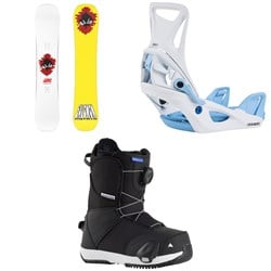 Salomon Sleepwalker Grom Snowboard ​+ Burton Step On Snowboard Bindings ​+ Smalls Step On Snowboard Boots - Kids'