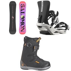 Salomon Oh Yeah Grom Snowboard ​+ Rhythm Jr Snowboard Bindings ​+ Union Cadet Snowboard Boots - Kids'