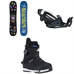 Salomon Grail Snowboard ​+ Burton Step On Grom Snowboard Bindings ​+ Step On Grom Snowboard Boots - Kids'