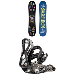 Salomon Grail Snowboard  ​+ Nitro Micro Charger Snowboard Bindings - Kids