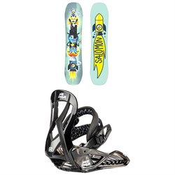Salomon Team Snowboard  ​+ Nitro Micro Charger Snowboard Bindings - Kids 2025