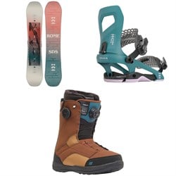 Rome Royal Snowboard ​+ Brass Snowboard Bindings ​+ K2 Kinsley Snowboard Boots - Women's