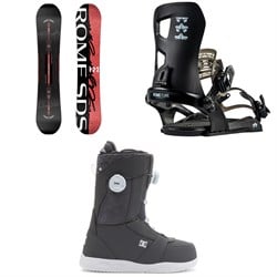 Rome Heist Snowboard ​+ Flare Snowboard Bindings ​+ DC Lotus Snowboard Boots - Women's