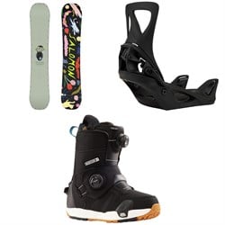 Salomon Abstract Snowboard ​+ Burton Step On Snowboard Bindings ​+ Felix Step On Soft Snowboard Boots - Women's 2025