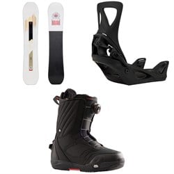 Salomon Bliss X Snowboard ​+ Burton Step On Snowboard Bindings ​+ Limelight Step On Snowboard Boots - Women's 2025
