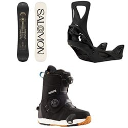 Salomon Wonder Snowboard ​+ Burton Step On Snowboard Bindings ​+ Felix Step On Soft Snowboard Boots - Women's 2025