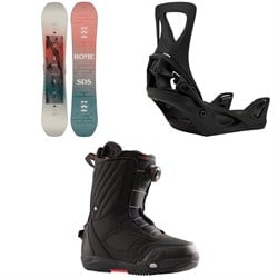Rome Royal Snowboard ​+ Burton Step On Snowboard Bindings ​+ Limelight Step On Snowboard Boots - Women's