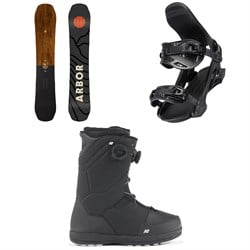 Arbor Element Snowboard ​+ Hemlock Snowboard Bindings ​+ K2 Maysis Snowboard Boots