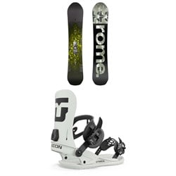 Rome Freaker Snowboard 2024 ​+ Union Strata Snowboard Bindings 2025