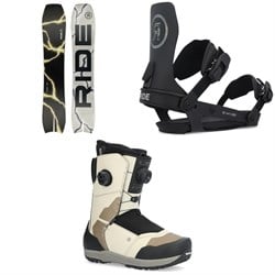 Ride MTNpig Snowboard ​+ A-6 Snowboard Bindings ​+ Torrent Snowboard Boots 2025