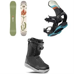 Arbor Swoon Decon Snowboard ​+ Sequoia Snowboard Bindings ​+ thirtytwo Shifty Boa Snowboard Boots - Women's