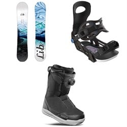 Lib Tech Glider BTX Snowboard ​+ Bent Metal Metta Snowboard Bindings ​+ thirtytwo Shifty Boa Snowboard Boots - Women's 2025