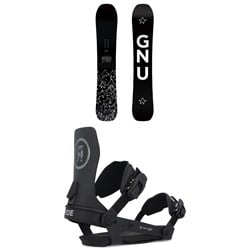 GNU Banked Country C3 Snowboard ​+ Ride A-6 Snowboard Bindings 2025
