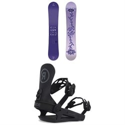 GNU Asym Velvet C2 Snowboard ​+ Ride CL-4 Snowboard Bindings - Women's 2025