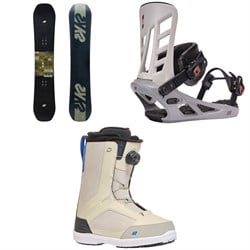 K2 Afterblack Snowboard ​+ Indy Snowboard Bindings ​+ Raider Snowboard Boots 2025