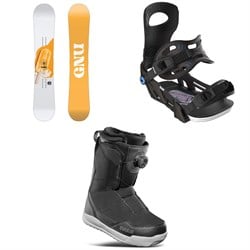 GNU B-Nice BTX Snowboard ​+ Bent Metal Metta Snowboard Bindings ​+ thirtytwo Shifty Boa Snowboard Boots - Women's 2025