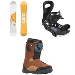 GNU B-Nice BTX Snowboard ​+ Bent Metal Metta Snowboard Bindings ​+ K2 Kinsley Snowboard Boots - Women's 2025