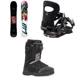 Lib Tech Dynamiss C3 Snowboard ​+ Bent Metal Forte Snowboard Bindings ​+ K2 Trance Snowboard Boots - Women's