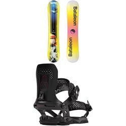 Bataleon Distortia Snowboard ​+ Donna Asymwrap Snowboard Bindings - Women's
