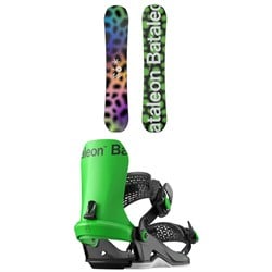 Bataleon Fun.Kink Snowboard ​+ Chaos Heelwrap Snowboard Bindings 2025