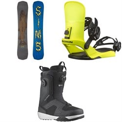 Sims Distortion Snowboard ​+ Salomon EDB Snowboard Bindings ​+ Dialogue Dual Boa Snowboard Boots 2025