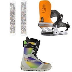 Bataleon 20Y Snowboard ​+ Chaos Asymwrap Snowboard Bindings  ​+ Salsa Lace Snowboard Boots
