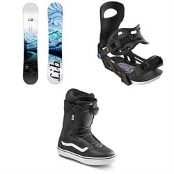 Lib Tech Glider BTX Snowboard ​+ Bent Metal Metta Snowboard Bindings ​+ Vans Encore OG Snowboard Boots - Women's 2025