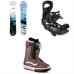 Lib Tech Glider BTX Snowboard ​+ Bent Metal Metta Snowboard Bindings ​+ Vans Encore OG Snowboard Boots - Women's 2025