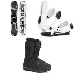 Ride Twinpig Snowboard ​+ CL-6 Snowboard Bindings ​+ Karmyn Zonal Snowboard Boots - Women's 2025