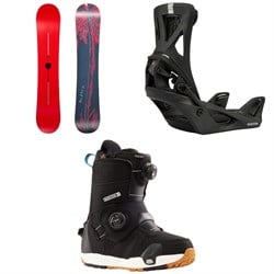 Burton Blossom Snowboard 2026 ​+ Step On Escapade Snowboard Bindings ​+ Felix Step On Snowboard Boots - Women's