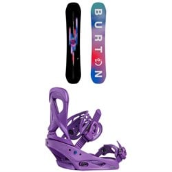 Burton Feelgood Flying V Snowboard ​+ Scribe Snowboard Bindings - Women's 2025