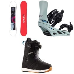 Burton Talent Scout Snowboard ​+ Lexa X Snowboard Bindings ​+ Felix Boa Snowboard Boots - Women's 2025