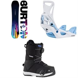 Burton Feelgood Smalls Snowboard ​+ Step On Snowboard Bindings ​+ Smalls Step On Snowboard Boots - Kids'