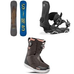 Sims Distortion Snowboard ​+ Union Force Snowboard Bindings ​+ thirtytwo Lashed Double Boa Snowboard Boots 2025