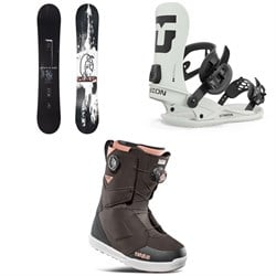 Sims Bowl Squad Pro Snowboard ​+ Union Strata Snowboard Bindings ​+ thirtytwo Lashed Double Boa Snowboard Boots 2025
