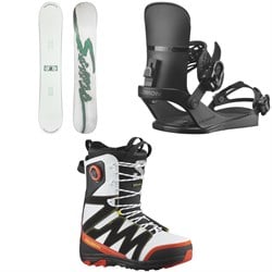 Sims Bowl Squad Snowboard ​+ Salomon EDB Snowboard Bindings ​+ X Approach Lace SJ Boa Snowboard Boots 2025