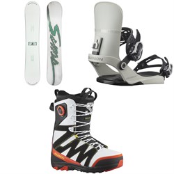 Sims Bowl Squad Snowboard ​+ Salomon EDB Snowboard Bindings ​+ X Approach Lace SJ Boa Snowboard Boots 2025
