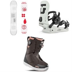 Public Snowboards Display Snowboard ​+ Union Strata Snowboard Bindings ​+ thirtytwo Lashed Double Boa Snowboard Boots 2025