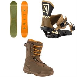 Nitro Basher Snowboard ​+ Team Pro Snowboard Bindings ​+ Venture Pro Lace Snowboard Boots 2026