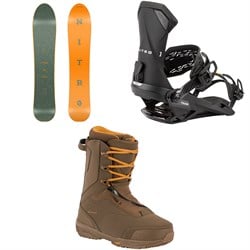 Nitro Slash Snowboard ​+ Team Snowboard Bindings ​+ Venture Pro Lace Snowboard Boots 2026