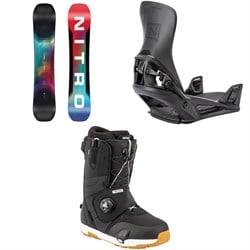 Nitro Team Snowboard ​+ Step On Snowboard Bindings ​+ Venture Step On TLS Snowboard Boots 2026