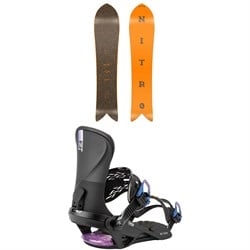 Nitro FinTwin Snowboard ​+ Fate Snowboard Bindings - Women's 2026