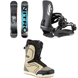 Nitro Cheap Thrills Snowboard ​+ Talent Snowboard Bindings ​+ Sentinel Boa Snowboard Boots 2026