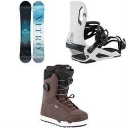 Nitro Mystique Snowboard ​+ Talent Snowboard Bindings ​+ Scala Boa Snowboard Boots - Women's 2026