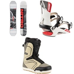 Nitro Prime Raw Snowboard ​+ Rambler Snowboard Bindings ​+ Sentinel Boa Snowboard Boots 2026