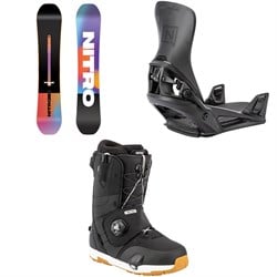 Nitro Prime Chroma Cam-Out Snowboard ​+ Step On Snowboard Bindings ​+ Venture Step On TLS Snowboard Boots 2026