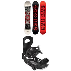 GNU Ladies Choice Asym C3 Snowboard ​+ Bent Metal Metta Snowboard Bindings - Women's 2026