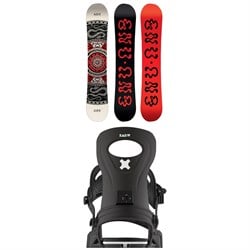 GNU Ladies Choice Asym C3 Snowboard ​+ Bent Metal Metta Snowboard Bindings - Women's 2026