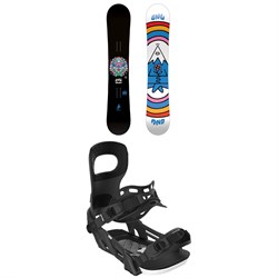 GNU Velvet C2 Snowboard ​+ Bent Metal Beam Snowboard Bindings - Women's 2026