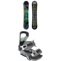 GNU Finest Asym C2X Snowboard ​+ Bent Metal Logic Snowboard Bindings 2026